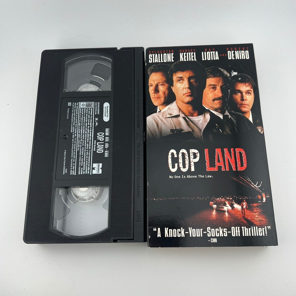 Cop Land VHS 1997 Stallone De Niro Crime Drama Miramax